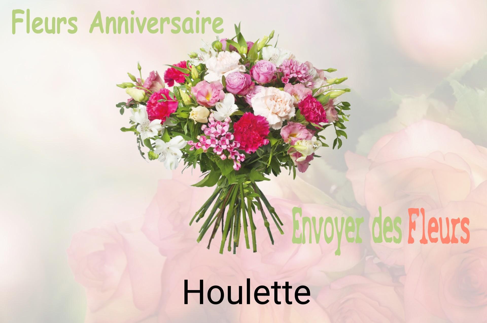 Bouquet de fleurs d’anniversaire livré à Houlette